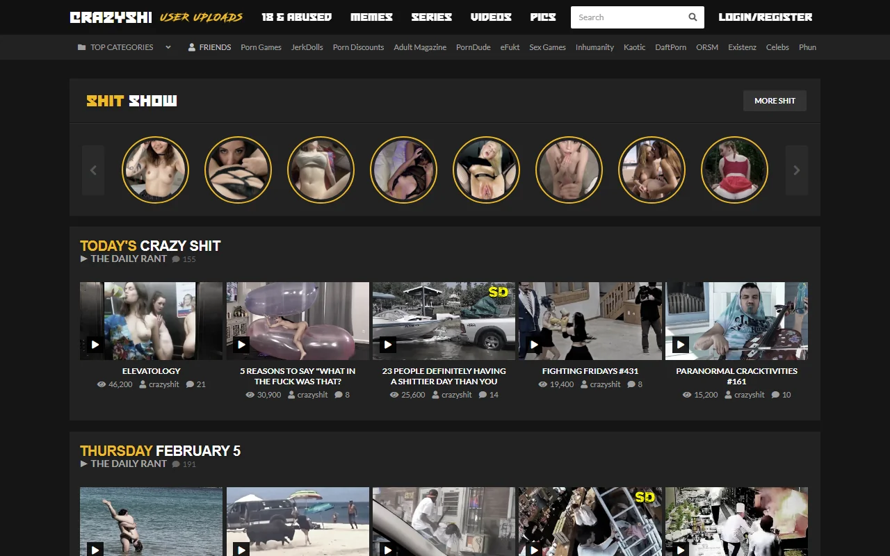 Screenshot of Crazyshit